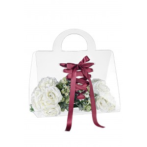 FLOWER PLASTIC BAG WITHOUT RIBBON 40X40